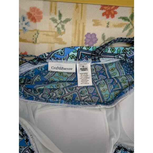 Croft & Barrow Mesh Fly Away Tankini - Picture 4 of 4